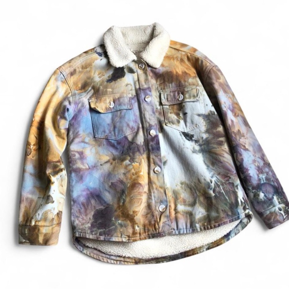 Pacsun Men’s  Tie-Dye Sherpa-Lined Jacket Size XS